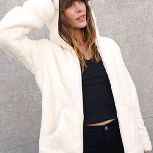 Sherpa hooded jacket